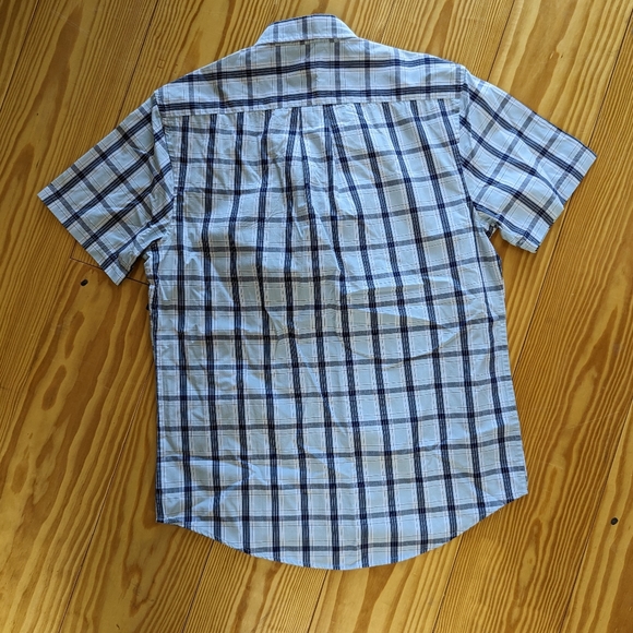 Ralph Lauren Polo Blue Plaid Short Sleeve Button Down Shirt Size Medium - Picture 4 of 5